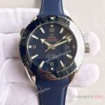 Swiss Copy Omega Seamaster Co-Axial Watch Blue rubber 45mm